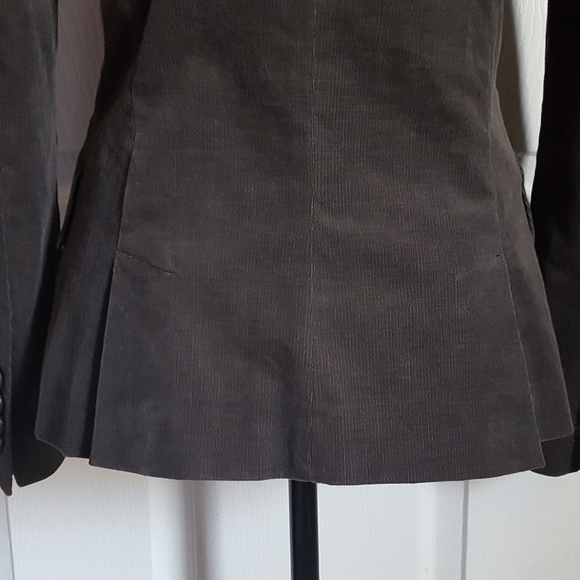 Zara Basics Fine Corduroy Fitted Blazer - Picture 5 of 7